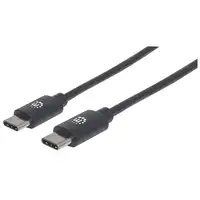 Manhattan 354875 cable USB USB 2.0 2 m USB C Negro