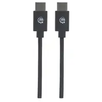 Manhattan 354875 cable USB USB 2.0 2 m USB C Negro