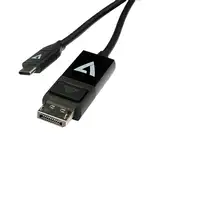 V7 V7UCDP-2M cambiador de género para cable USB Type-C 3.2 Gen 1 DisplayPort Negro