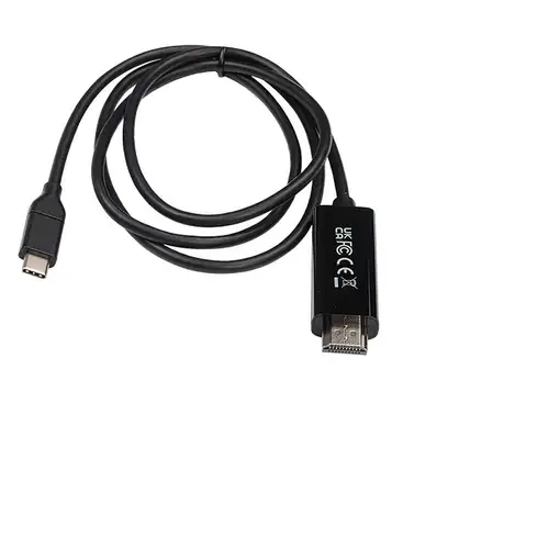 V7 V7UCHDMI-1M adaptador de cable de vídeo USB Type-C 3.2 Gen 1 HDMI Negro