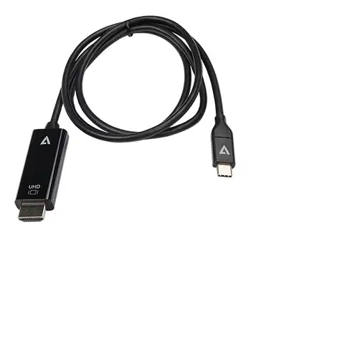 V7 V7UCHDMI-1M adaptador de cable de vídeo USB Type-C 3.2 Gen 1 HDMI Negro