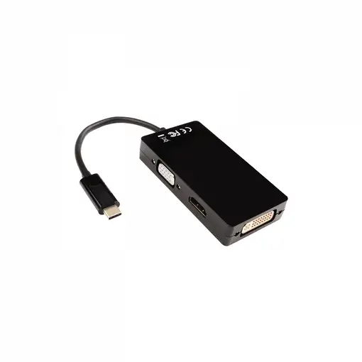 V7 V7UC-VGADVIHDMI-BLK Adaptador gráfico USB 3840 x 2160 Pixeles Negro