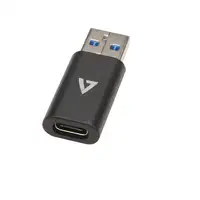 V7 V7USB3AC cambiador de género para cable USB A USB C Negro