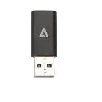 V7 V7USB3AC cambiador de género para cable USB A USB C Negro