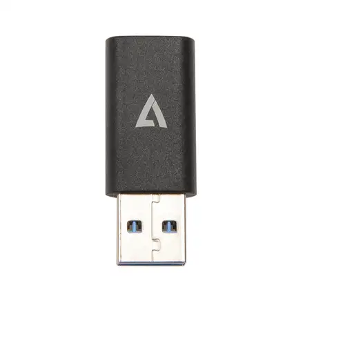 V7 V7USB3AC cambiador de género para cable USB A USB C Negro