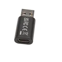 V7 V7USB3AC cambiador de género para cable USB A USB C Negro