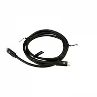 V7 Cable USB negro con conector USB-C macho a USB-C macho 2m 6.6ft