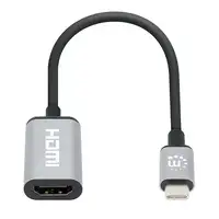 Manhattan 153706 adaptador de cable de vídeo 0,15 m USB Tipo C HDMI tipo A (Estánd