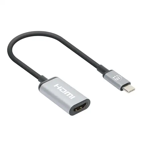 Manhattan 153706 adaptador de cable de vídeo 0,15 m USB Tipo C HDMI tipo A (Estánd
