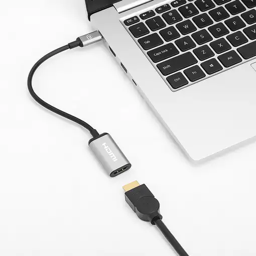 Manhattan 153706 adaptador de cable de vídeo 0,15 m USB Tipo C HDMI tipo A (Estánd