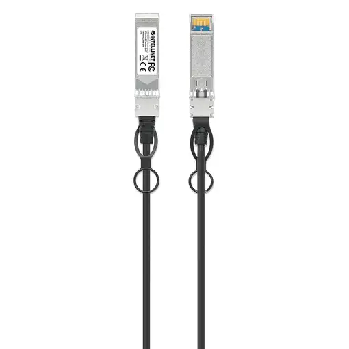Intellinet 508414 Cable de fibra óptica e InfiniBand 2 m SFP+ Negro, Plata