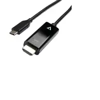 V7 V7UCHDMI-2M adaptador de cable de vídeo USB Tipo C HDMI Negro