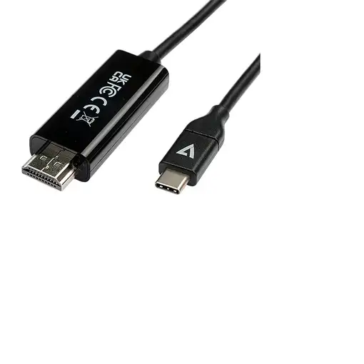 V7 V7UCHDMI-2M adaptador de cable de vídeo USB Tipo C HDMI Negro