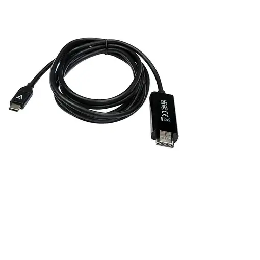 V7 V7UCHDMI-2M adaptador de cable de vídeo USB Tipo C HDMI Negro