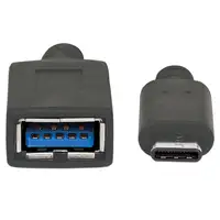 Manhattan 355285 cable USB USB 3.2 Gen 1 (3.1 Gen 1) 0,15 m USB C USB A Negro