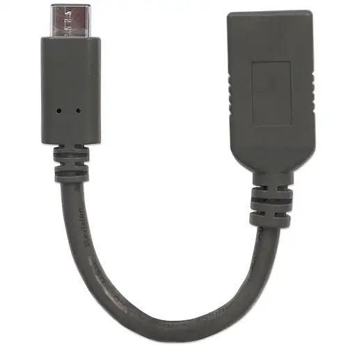 Manhattan 355285 cable USB USB 3.2 Gen 1 (3.1 Gen 1) 0,15 m USB C USB A Negro