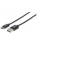 Manhattan 354912 cable USB USB 2.0 0,5 m USB C USB A Negro