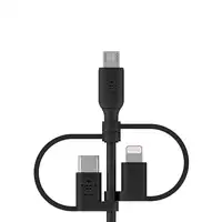 Belkin BOOST CHARGE cable USB 1 m USB A USB C/Micro-USB B/Lightning Negro