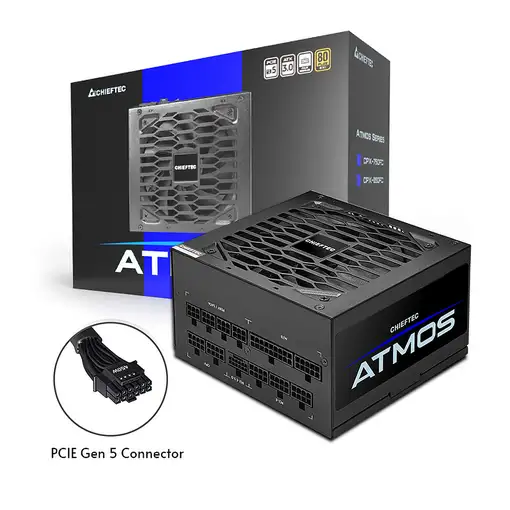 Chieftec Atmos unidad de fuente de alimentación 850 W 20+4 pin ATX ATX Negro