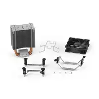 be quiet! PURE ROCK SLIM 2 Procesador Enfriador 9,2 cm Plata 1 pieza(s)