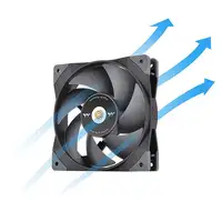 Thermaltake SWAFAN GT12 Carcasa del ordenador Refrigerador de aire 12 cm Negro 3 p