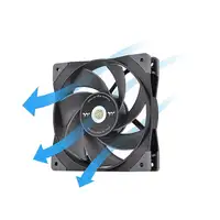Thermaltake SWAFAN GT12 Carcasa del ordenador Refrigerador de aire 12 cm Negro 3 p