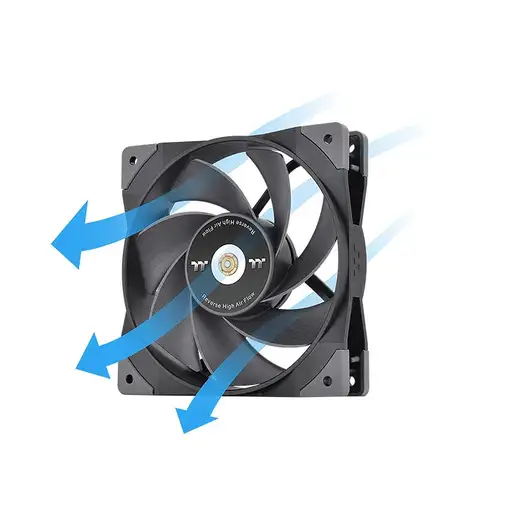 Thermaltake SWAFAN GT12 Carcasa del ordenador Refrigerador de aire 12 cm Negro 3 p