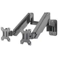 Manhattan Soporte universal de pared para dos monitores, con pistones a gas