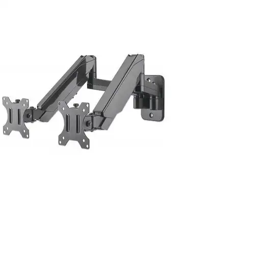 Manhattan Soporte universal de pared para dos monitores, con pistones a gas