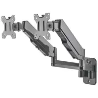 Manhattan Soporte universal de pared para dos monitores, con pistones a gas