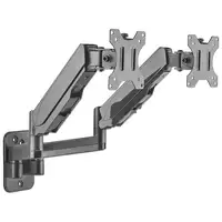 Manhattan Soporte universal de pared para dos monitores, con pistones a gas