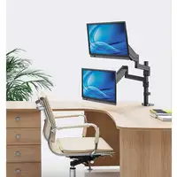 Manhattan Soporte universal para dos monitores, con pistón a gas