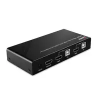 Lindy 32809 interruptor KVM Negro