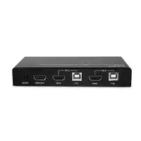 Lindy 32809 interruptor KVM Negro