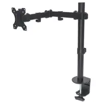 Manhattan Soporte para un monitor, de escritorio, movimiento de brazos de doble ar