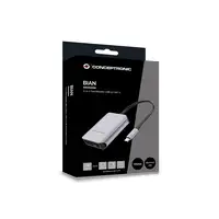 Conceptronic BIAN09G lector de tarjeta USB 3.2 Gen 2 Type-C Gris