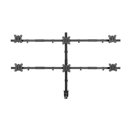 Equip Soporte articulado de sobremesa para 6 monitores de 17"-32