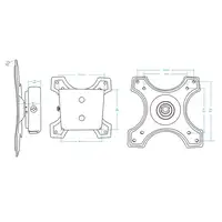 Manhattan Soporte para monitor, de pared, pantalla plana de 13" a 32" máximo 15 kg