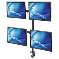 Manhattan Soporte para cuatro monitores, movimiento con brazos de doble articulaci