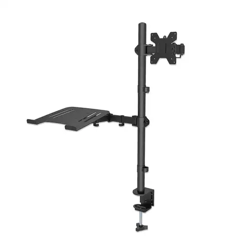 Manhattan Soporte para escritorio combinado con brazo para monitor y soporte para
