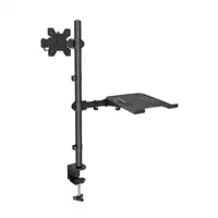 Manhattan Soporte para escritorio combinado con brazo para monitor y soporte para