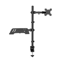 Manhattan Soporte para escritorio combinado con brazo para monitor y soporte para