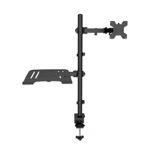Manhattan Soporte para escritorio combinado con brazo para monitor y soporte para