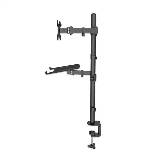 Manhattan Soporte para escritorio combinado con brazo para monitor y soporte para
