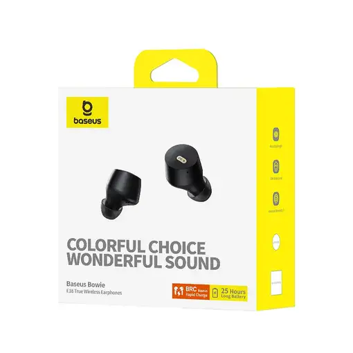 Baseus E18 Auriculares Inalámbrico Dentro de oído Llamadas/Música USB Tipo C Bluet