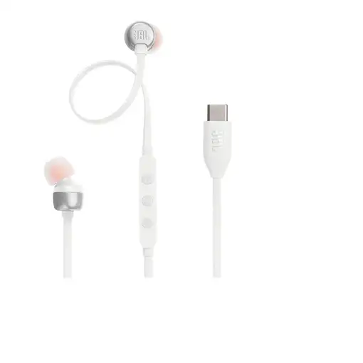 JBL Tune 310C Auriculares Alámbrico Dentro de oído Llamadas/Música USB Tipo C Blan
