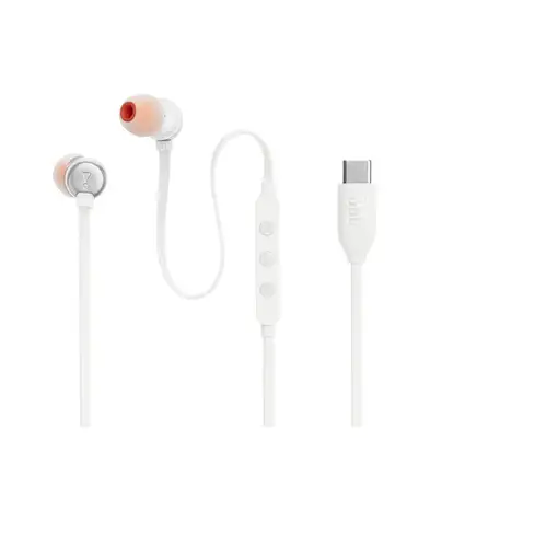 JBL Tune 310C Auriculares Alámbrico Dentro de oído Llamadas/Música USB Tipo C Blan