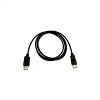 V7 Cable de vídeo negro Pro DisplayPort macho a DisplayPort macho 2m
