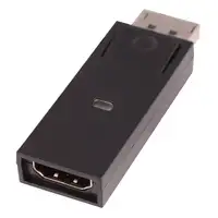 V7 Adattatore video nero da DisplayPort maschio a HDMI femmina