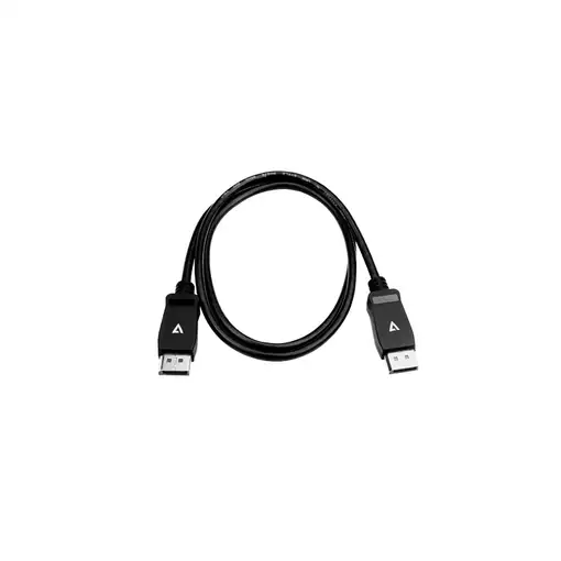V7 Cable de vídeo negro Pro DisplayPort macho a DisplayPort macho 1m